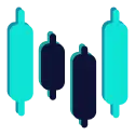 Prime ECN multi-platform trading candlestick icon
